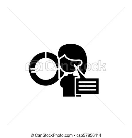 450x470 Explanation Of The Diagram Black Icon Concept Explanation