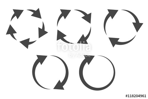 500x334 Repetitive Process Icon With Circular Arrows Explanation Icon