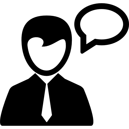 512x512 Boy With Tie Talking Icons Free Download