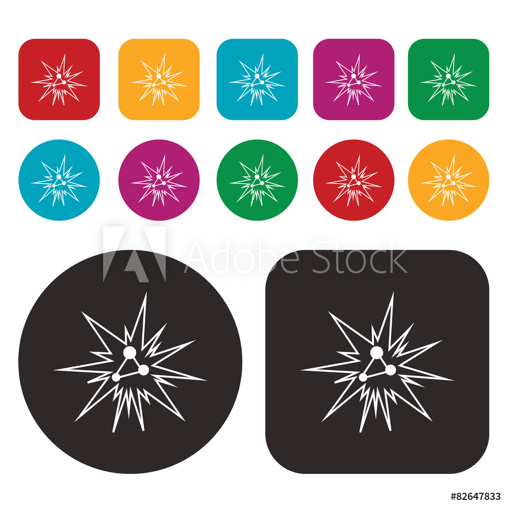 1000x1000 Fotografie, Obraz Explode Icon Science Icon Posters Cz