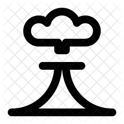 256x256 Mushroom Explode Icon Of Line Style