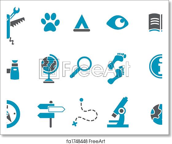 560x470 Free Art Print Of Exploration Icon Vector Icons Pack