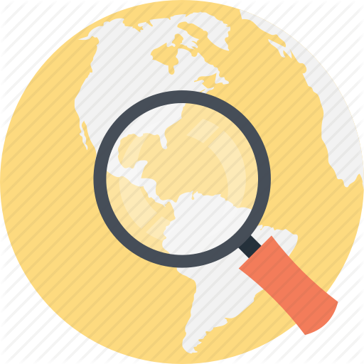 512x512 Global Search, Globe Magnifying Glass, Internet Search, Magnifier