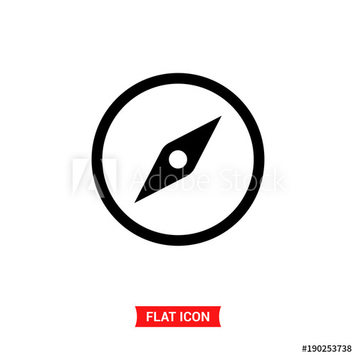 Compass Vector Icon, Explore Symbol 500x500 Compass Vector Icon, Explore Symbol