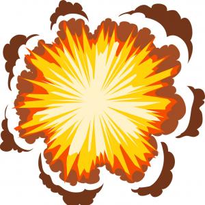 300x300 Explosion Icon Cartoon Style Vector Soidergi