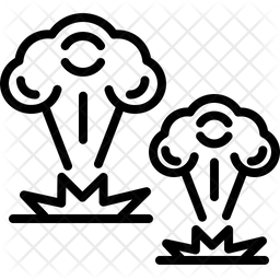 256x256 Explosion Icon Of Line Style