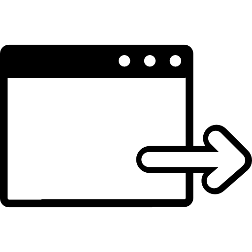 Data Export Symbol Of A Window With An Arrow Icons Free Download 512x512 Data Export Symbol Of A Window With An Arrow Icons Free Download
