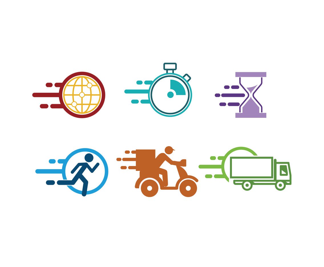 1136x936 Express Time Icons Vector Vector Art Graphics