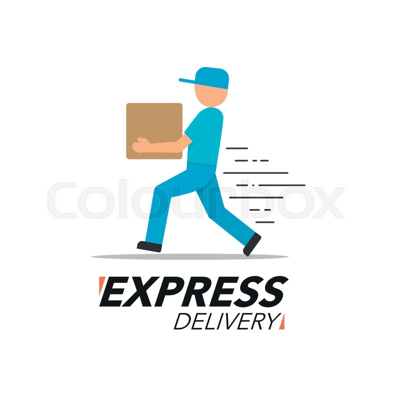 800x800 Express Delivery Icon Concept Stock Vector Colourbox
