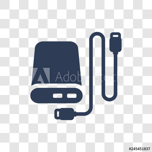 500x500 External Hard Drive Icon Vector