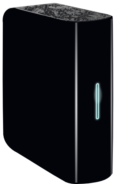 372x597 External Hard Disk Clip Art