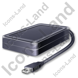 256x256 External Hard Drive Icon, Pngico Icons