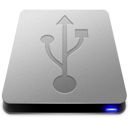 256x256 Usb Hd Drive Icon Slick Drives Iconset Thvg