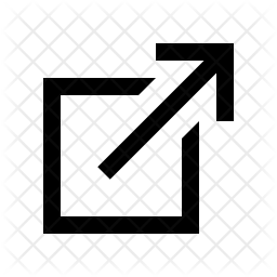256x256 External Link Icon Of Line Style