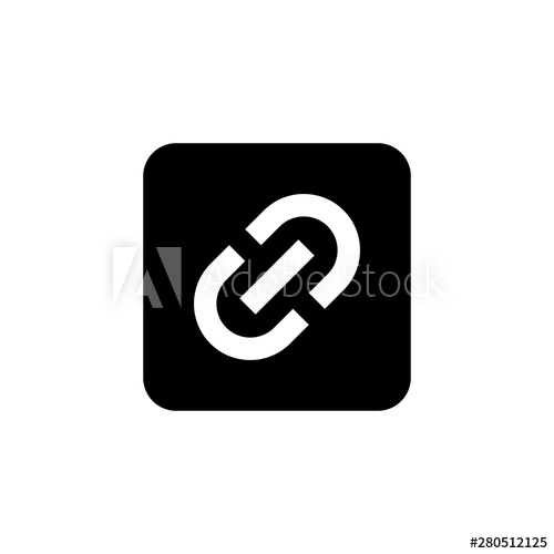 500x500 Link Icon Hyperlink Chain Symbol External Link Symbol Vector