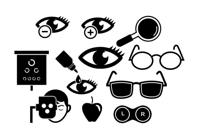 700x490 Free Eye Doctor Silhouette Icon Vector