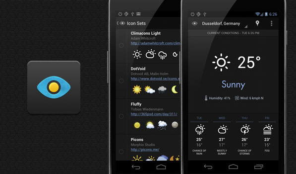 597x350 Weather Eye A Minimally Brilliant Weather Experience On Android