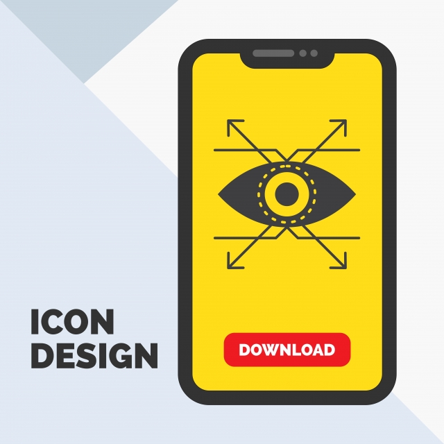 640x640 Business Eye Look Vision Glyph Icon In Mobile For Download Pa
