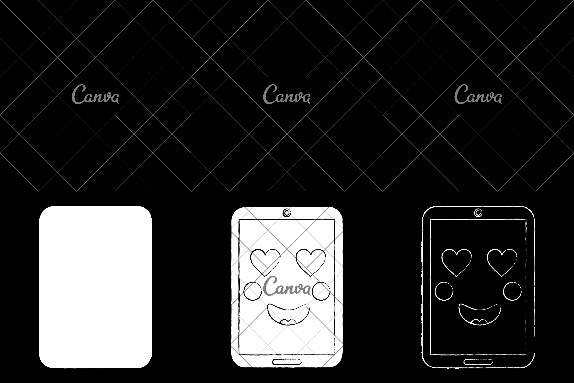 2400x1600 Cellphone Heart Eyes Emoji Icon Image