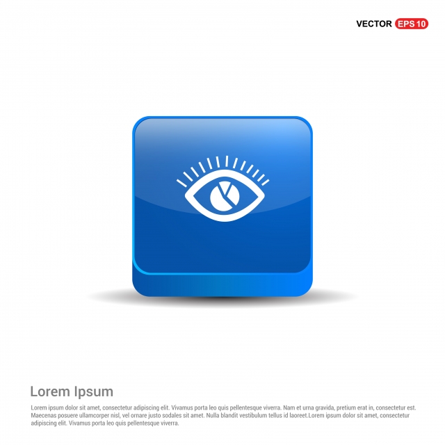 640x640 Eye Icon Blue Button, Black, Border, Content Png And Vector