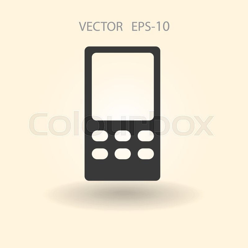 800x800 Flat Icon Of Cellphone Stock Vector Colourbox
