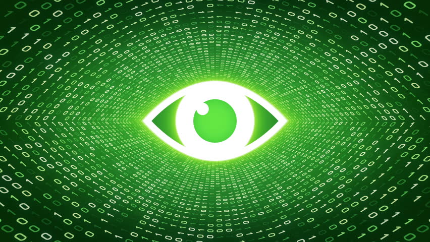 852x480 White Eye Icon Form White Stock Footage Video