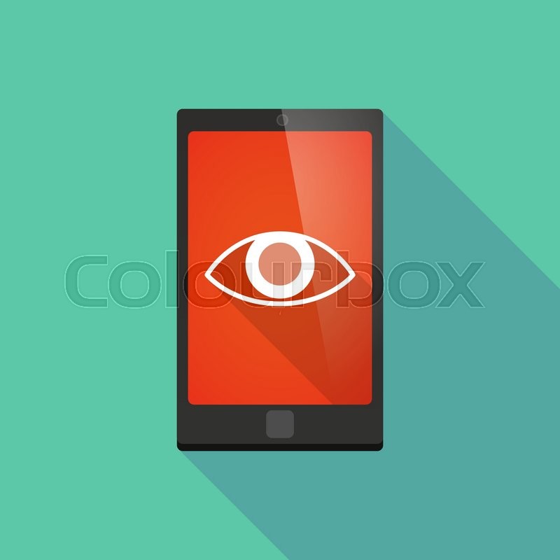 800x800 Illustration Of A Long Shadow Phone Stock Vector Colourbox