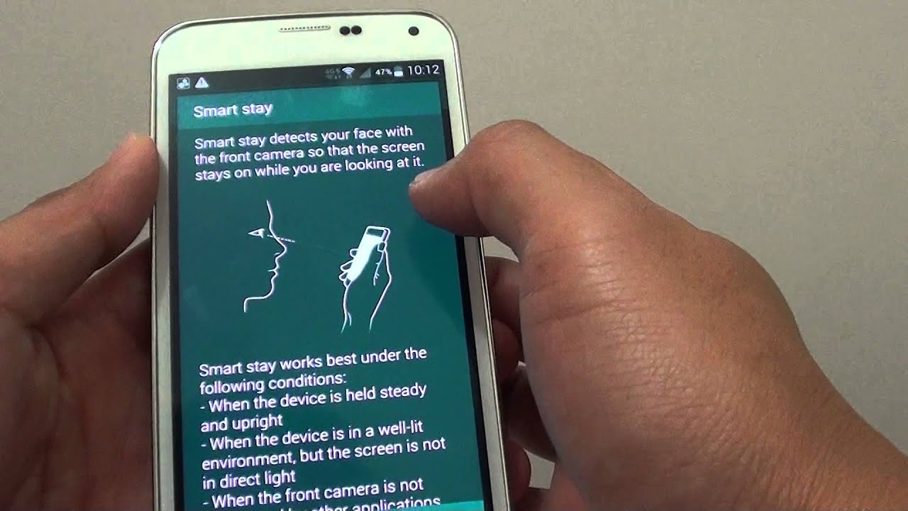 1280x720 Samsung Galaxy How To Enabledisable Smart Stay To Keep Screen
