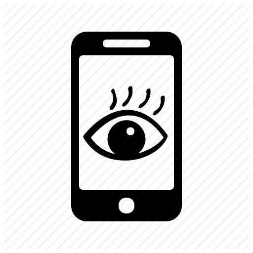 512x512 Eye, Phone, Show, Smartphone, View Icon