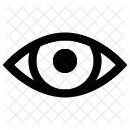 256x256 Eye Icon Of Line Style