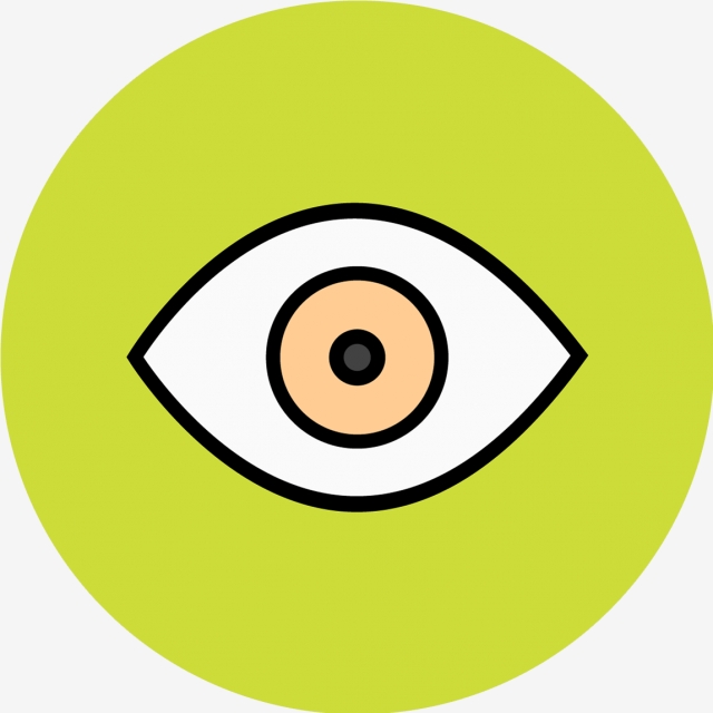 640x640 Vector Eye Icon, Eye, View, Visibility Icon Png And Vector