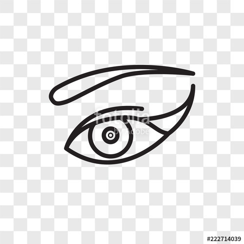 500x500 Eye Icons Isolated On Transparent Background Modern And Editable