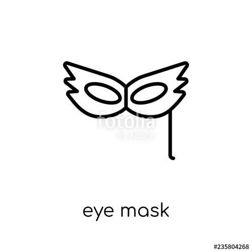 500x500 Eye Mask Icon From Birthday And Party Collection Stock Image