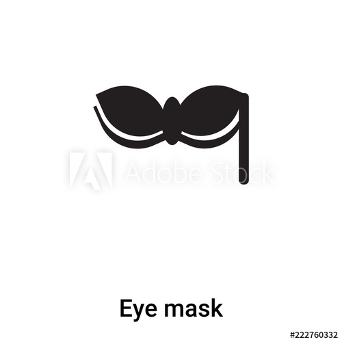 500x500 Eye Mask Icon Vector Isolated On White Background, Logo Concept