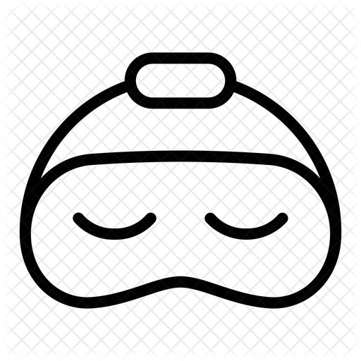 512x512 Sleeping Mask Icon Of Line Style