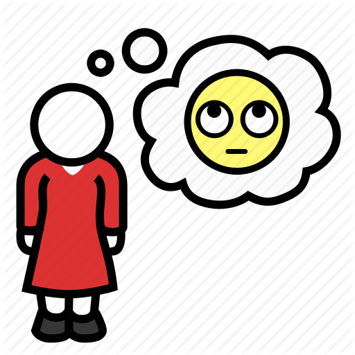 512x512 Boredom, Contempt, Distain, Dubious, Eye Roll, Questioning, Woman Icon