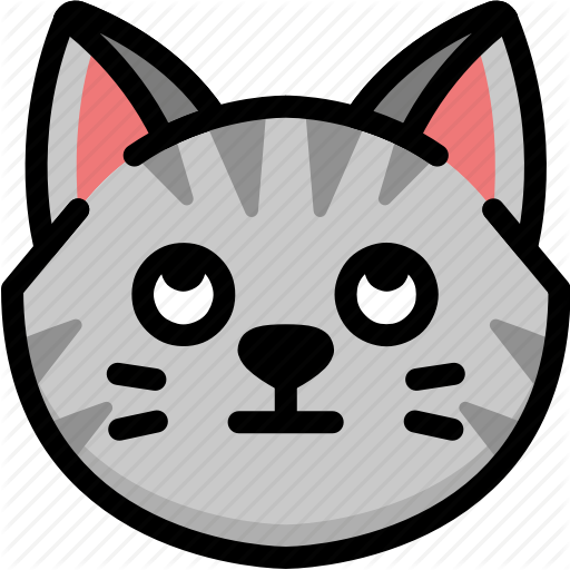 512x512 Cat, Emoji, Emotion, Expression, Eyes, Face, Rolling Icon