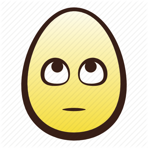 512x512 Easter, Egg, Emoji, Eyes, Face, Head, Rolling Icon