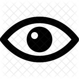 256x256 Eye Icon Of Glyph Style