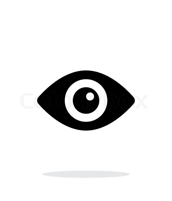 686x800 Eye Icon On White Background Vector Stock Vector Colourbox