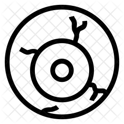 256x256 Eyeball Icon Of Line Style