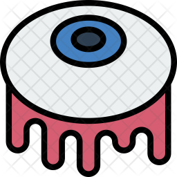 256x256 Eyeball Icon Of Colored Outline Style