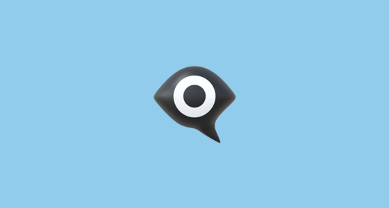 560x300 Eye In Speech Bubble Emoji