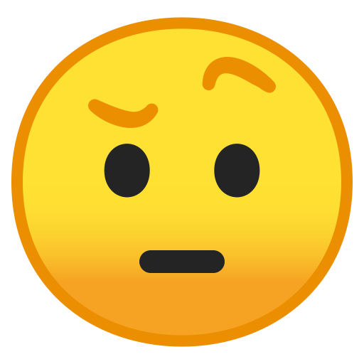 512x512 Face With Raised Eyebrow Icon Noto Emoji Smileys Iconset Google