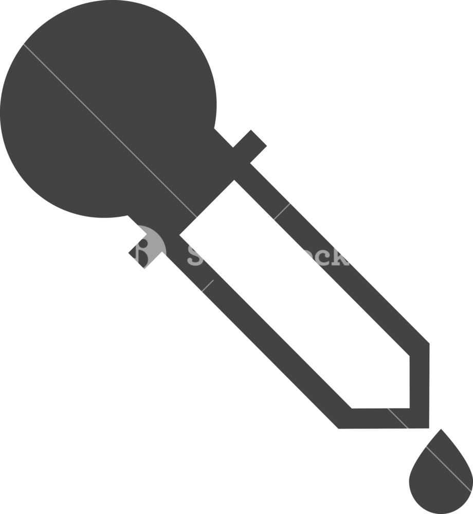 920x1000 Eyedropper Glyph Icon Royalty Free Stock Image