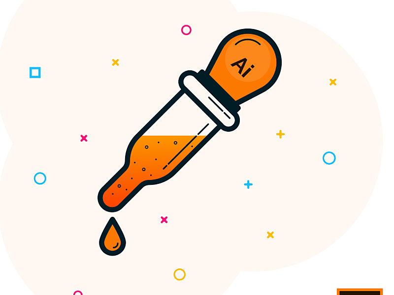 800x600 Eyedropper Tool Icon Design In Adobe Illustrator