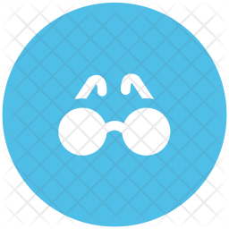 256x256 Eyeglasses Icon Of Glyph Style
