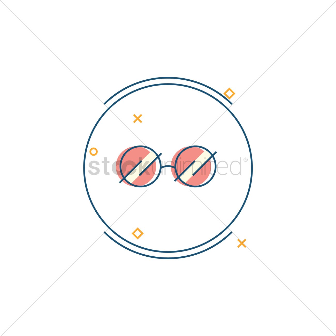 1300x1300 Eyeglasses Icon Vector Image