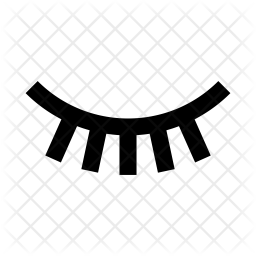 256x256 Eyelash Icon Of Line Style