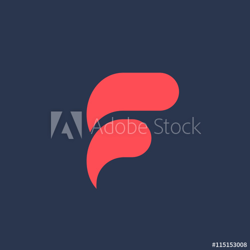 500x500 Letter F Logo Icon Design Template Elements